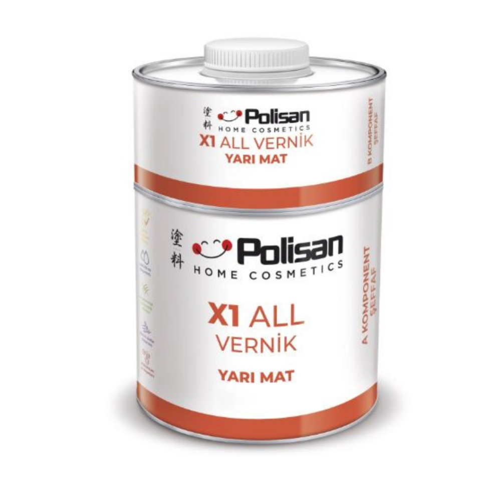 POLİSAN X1 ALL YARI MAT VERNİK TKM 0,6 KG