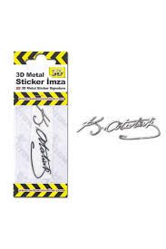 AUTOMİX 3D METAL STİCKER İMZA