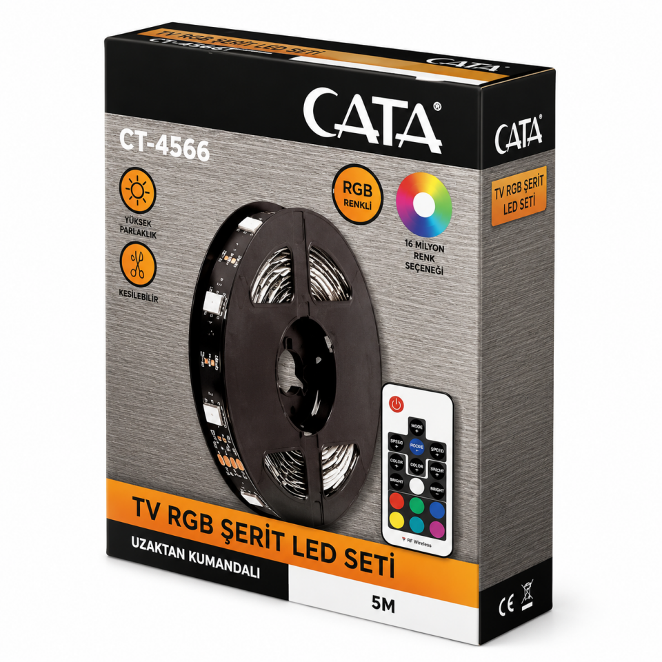 CATA TV RGB ŞERİT LED SETİ CT-4566
