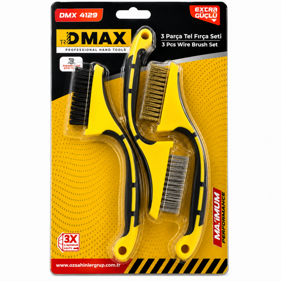 DMAX TEL FIRÇA SETİ 3 LÜ SET DMX4129