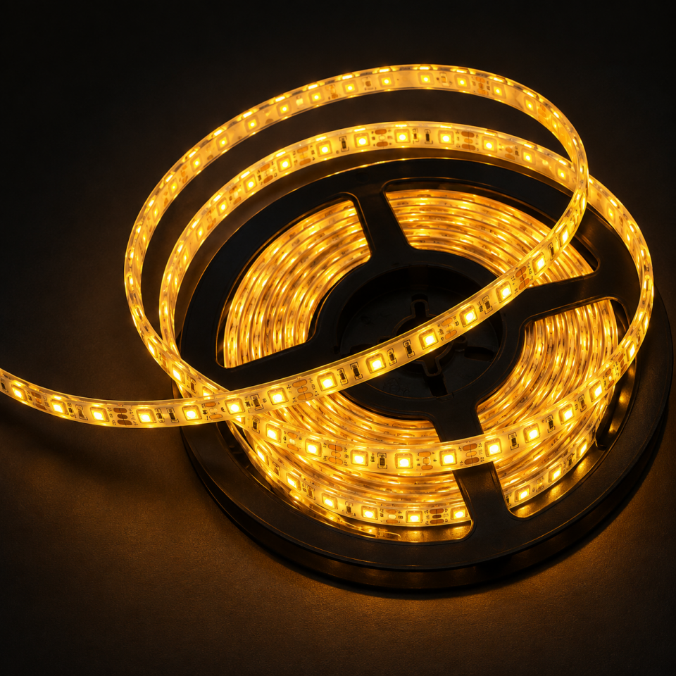CATA ŞERİT LED SİLİKONLU 10 ÇİP HARİCİ AMBER 5 MT CT-4492