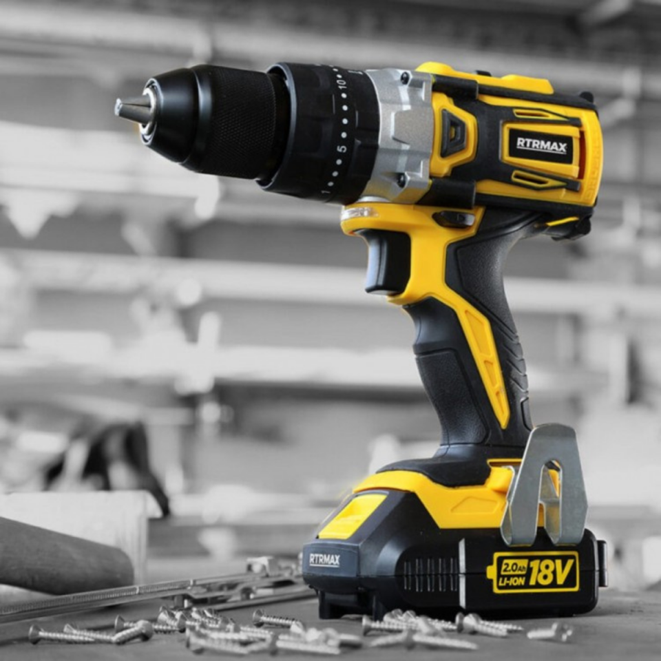 RTRMAX AKÜLÜ DARBELİ MATKAP 18V LİON