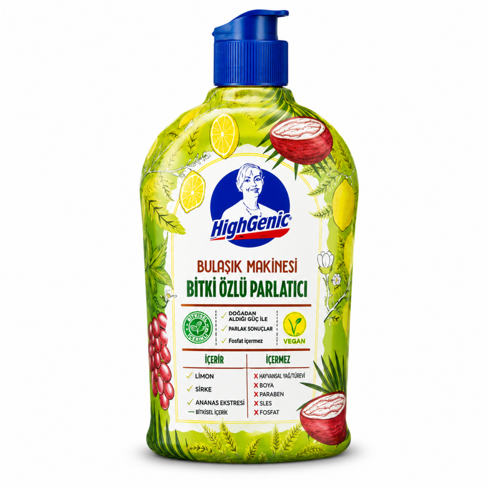HİGHGENİC BULAŞIK MAKİNE PARLATICI BİTKİ ÖZLÜ 500 ML