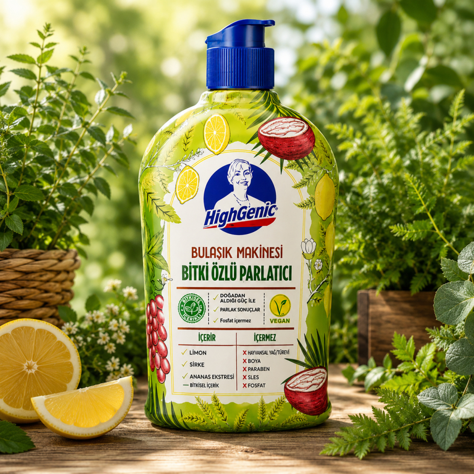 HİGHGENİC BULAŞIK MAKİNE PARLATICI BİTKİ ÖZLÜ 500 ML