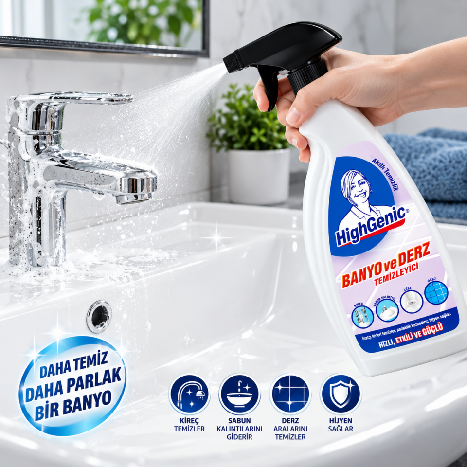HİGHGENİC BANYO VE DERZ TEMZİLEYİCİ750 ML