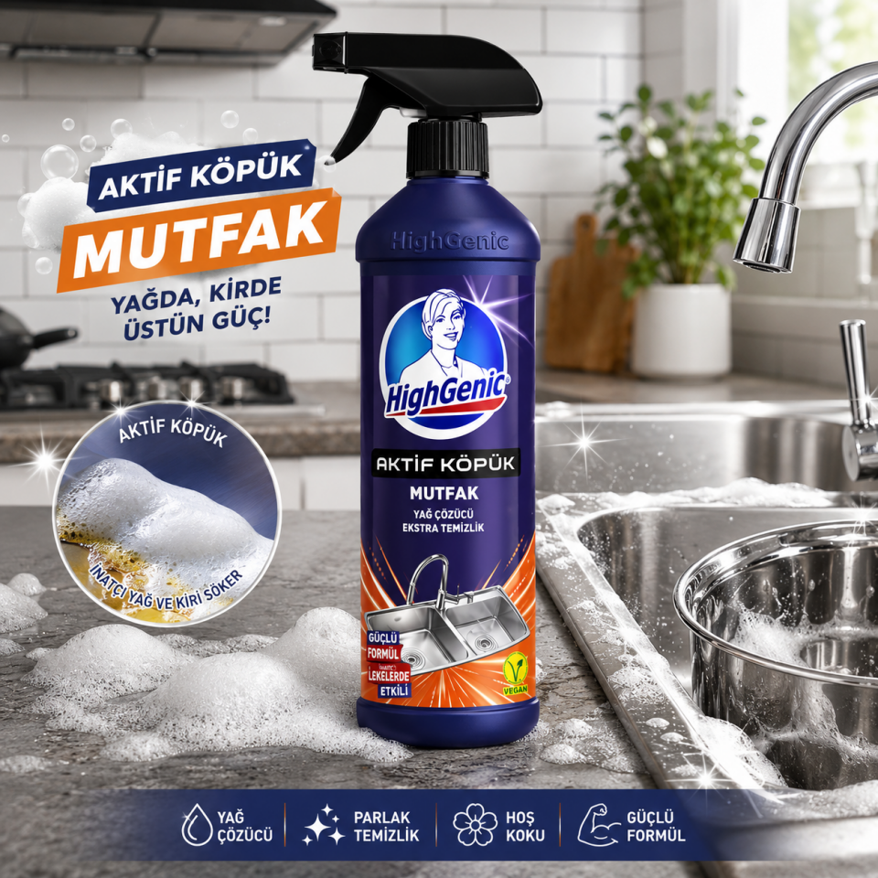 HİGHGENİC AKTİF KÖPÜK MUTFAK 750 ML