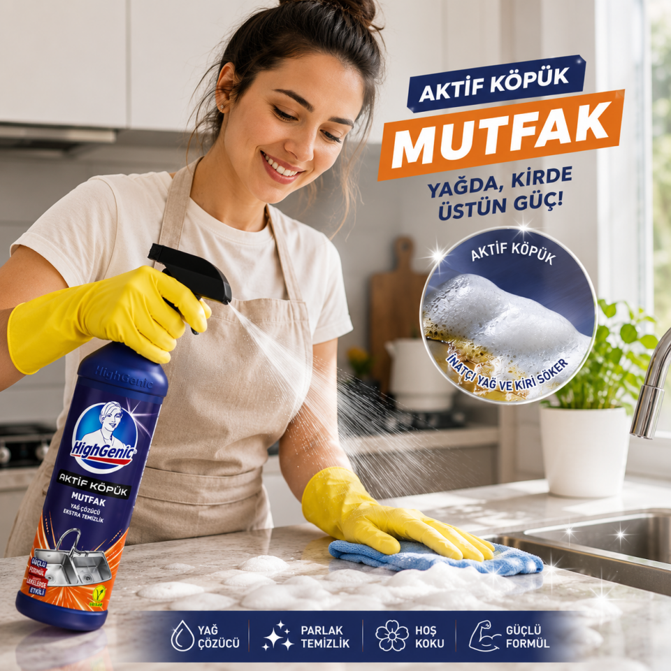 HİGHGENİC AKTİF KÖPÜK MUTFAK 750 ML