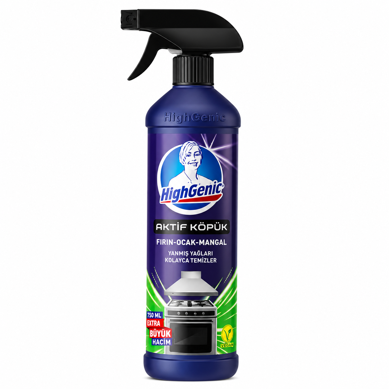 HİGHGENİC AKTİF KÖPÜK FIRIN OCAK TEMİZLEYİCİ 750 ML