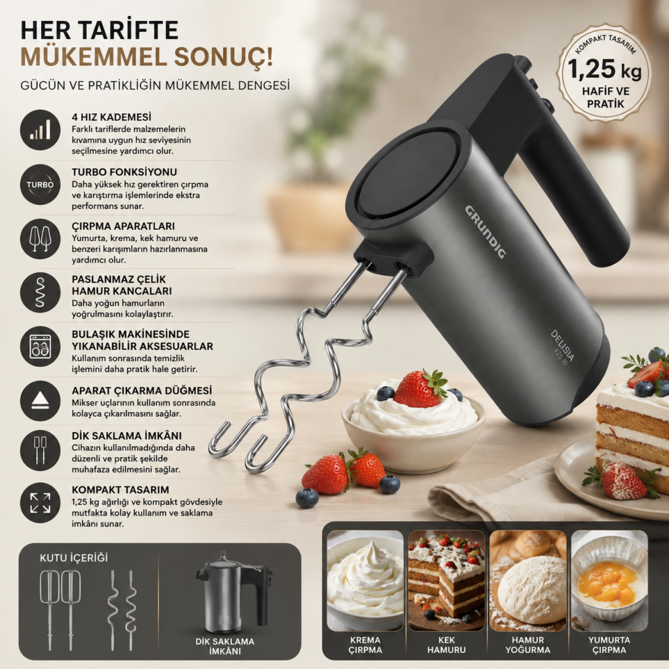 GRUNDİNG EL MİKSERİ 7250