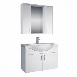 BANYO DOLABI 80 CM SATEN BEYAZ U140